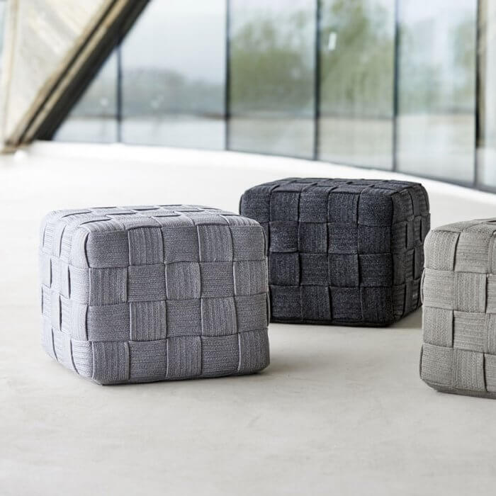 CUBE Footstool / Ottoman by Cane-line - WGU Design